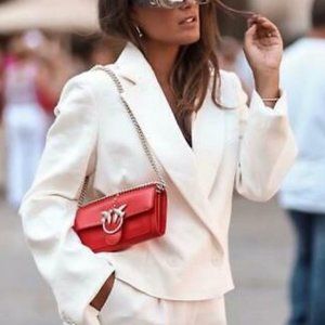 Zara Button Cropped Blazer SZ XS